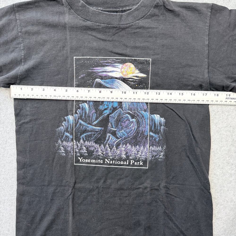 Prairie Mountain Yosemite National Park Shirt Women's Black Blue Small Cotton - Picture 2 of 7